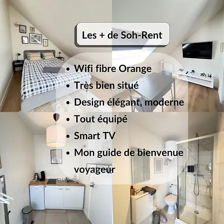 Soh Rent Strasbourg Studio 3 Tv-Wifi Proche Gare Exterior photo